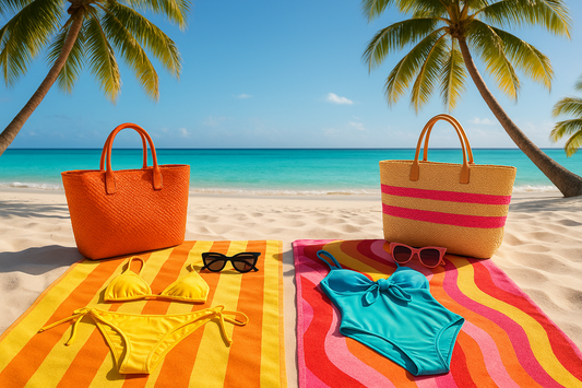 photo of summer beach bathing suits with nikkys nips pierced pasties that give the look of pierced nipples through bathing suits