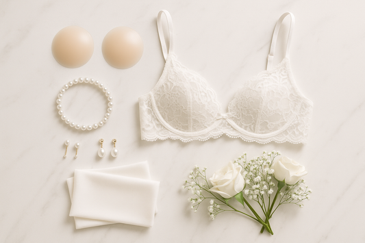 graphic showing the choices for the perfect nipple covers for your wedding dress. Get expert guidance on selecting, applying, and ensuring flawless coverage for your special day.