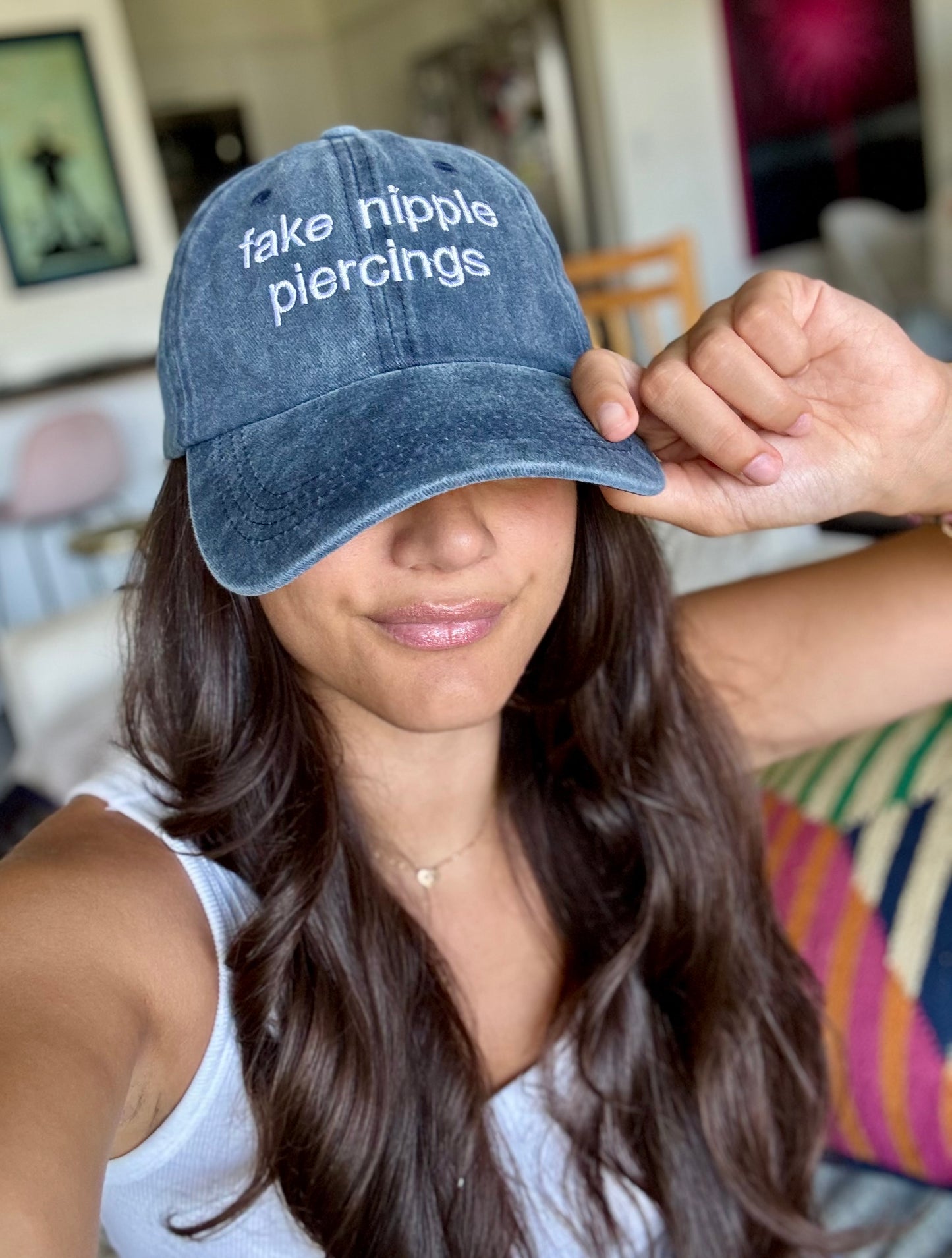 Fake Pierced Nipples Hat