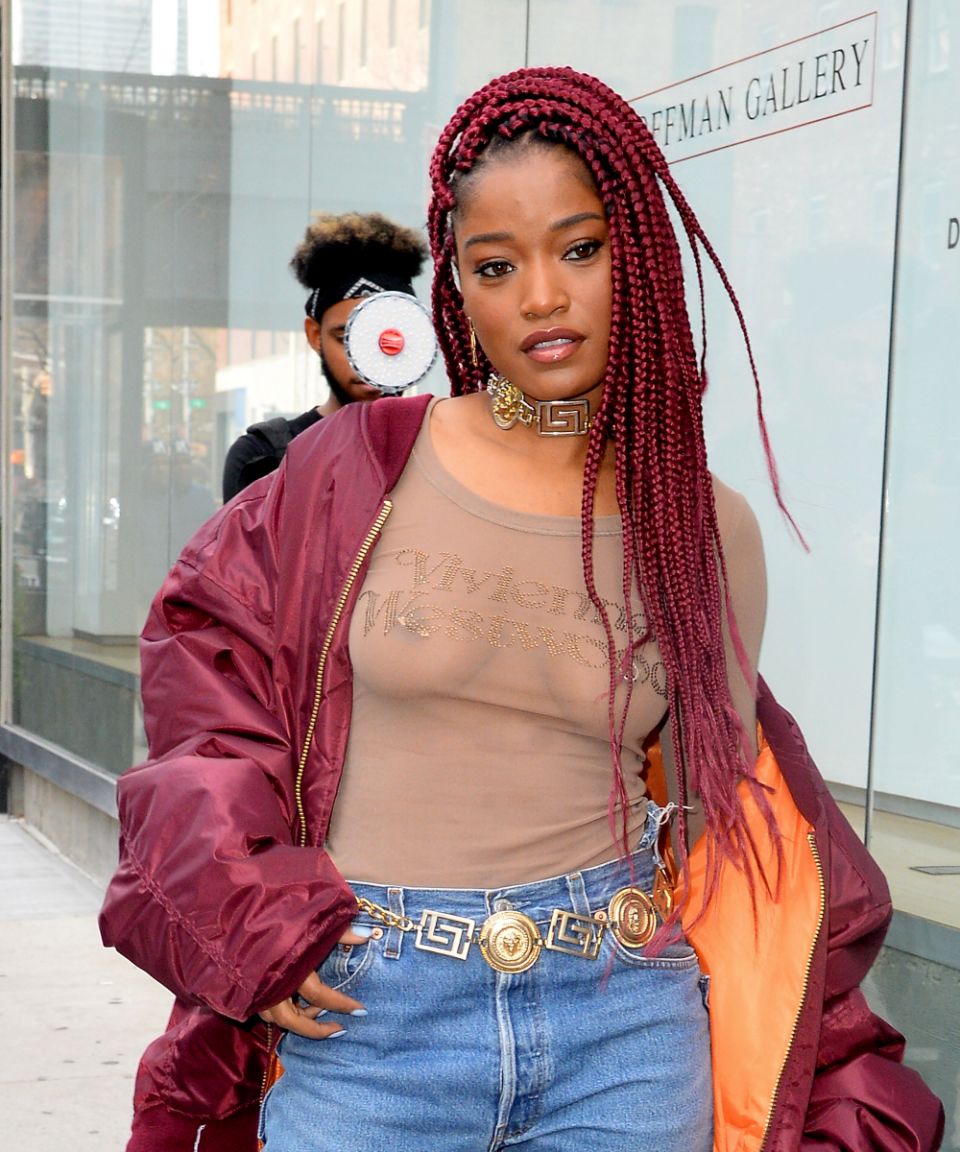 keke palmer wearing fake nipple piercing with magnetic fake nipple piercing or nikkys nips pierced pasties