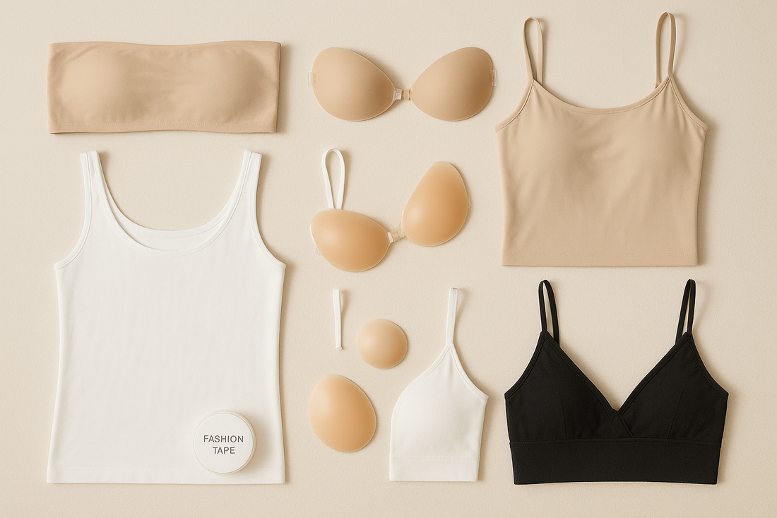 graphic exploring alternatives to traditional nipple covers. Discover creative coverage solutions including bras, tape, clothing, and DIY options for different needs.
