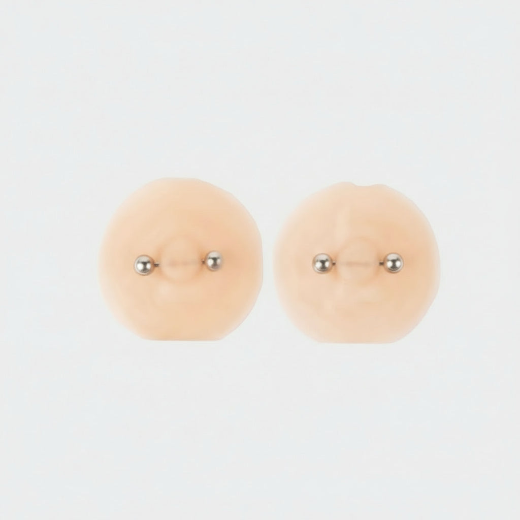 Pierced Nipple Pasties - Barbells